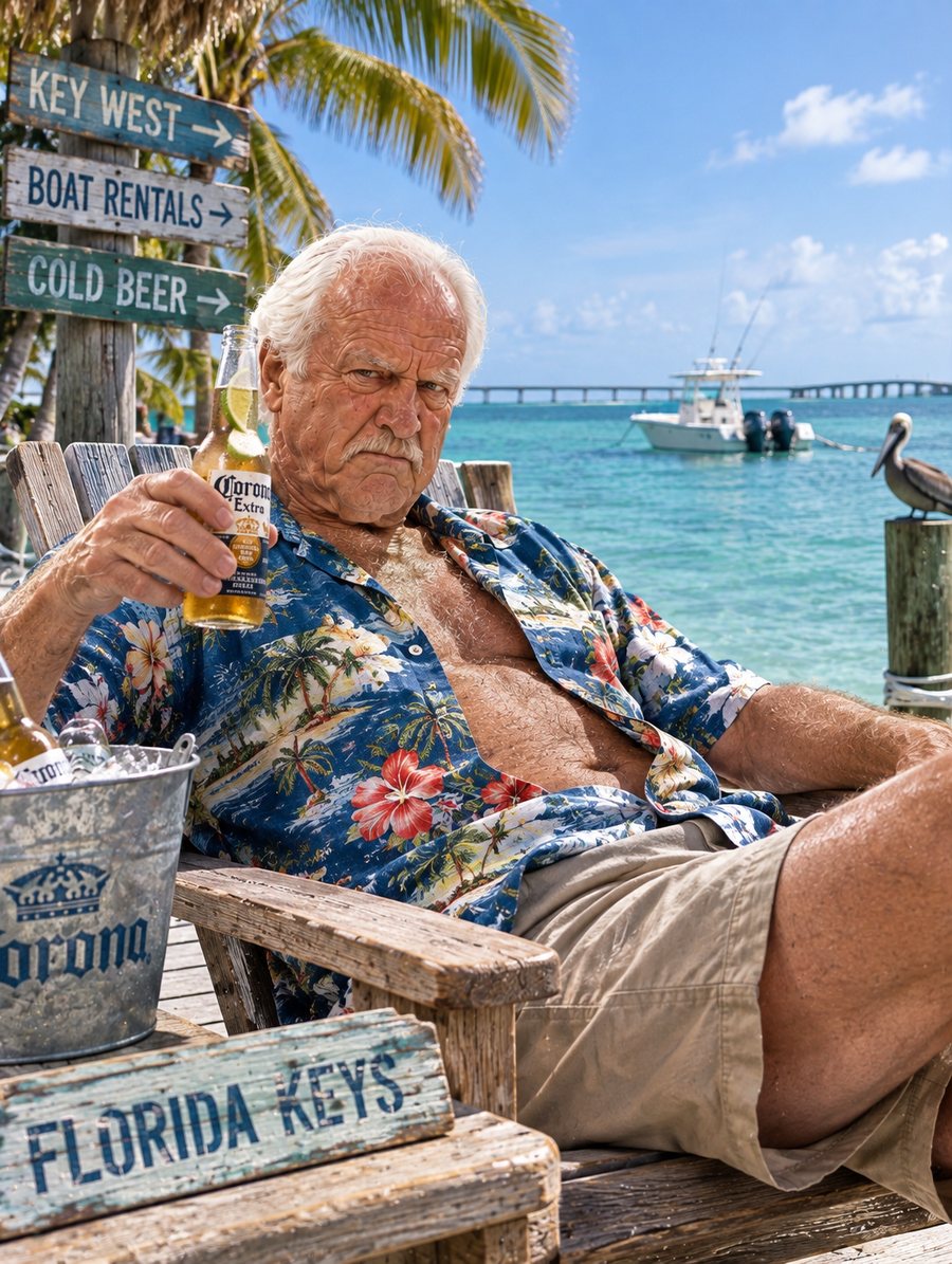 Chet McNulty on vacation in the Florida Keys